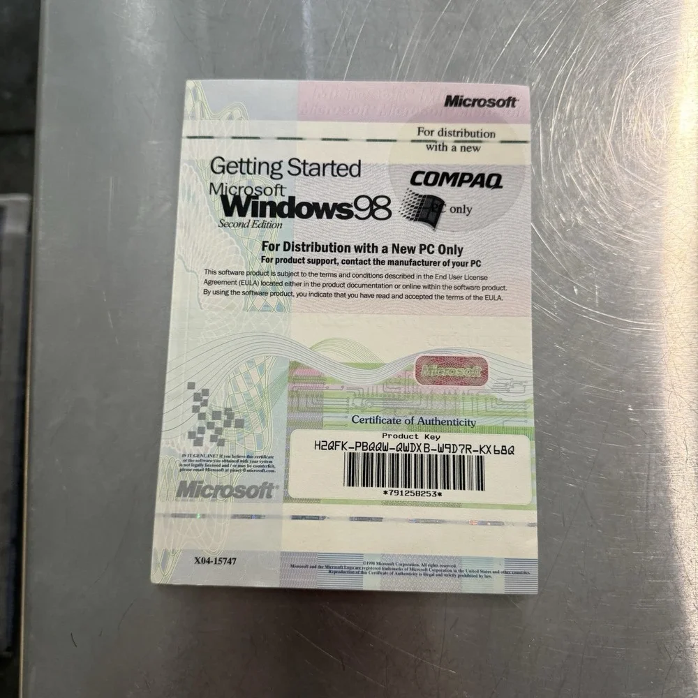 Vintage Microsoft Windows 95 Booklet/Manual AOL Y2K Retro Compaq